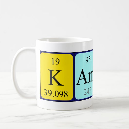 Kamren nom de table périodique mug (Gauche)