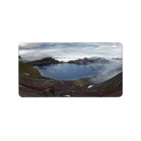 Kamtsjatka panorama uitzicht van kratermeer van vu