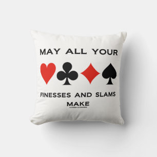 Kan al uw Finesses en slams maken (Bridge) Kussen