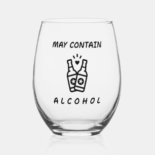 Kan Alcohol Bevatten Steelose Wijn Glas – Grappig