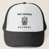 Kan Alcohol Trucker Hat bevatten - Grappig Drink Pet (Voorkant)