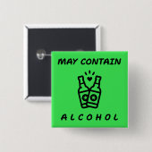 Kan Alcoholgrappige Button bevatten – Klikfles (Voorkant /achterkant)