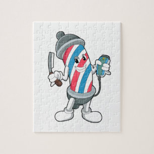 Kan als Hairdresser met Razor Legpuzzel