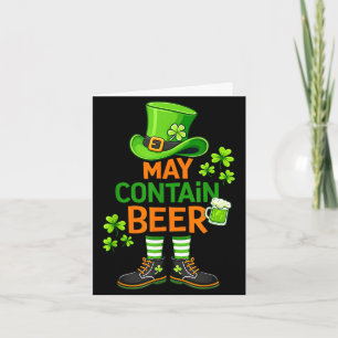 Kan bier bevatten grappige st. patrick's dag humor kaart