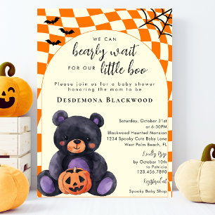 Kan bijna niet wachten Kleine Boo Halloween Baby S Kaart