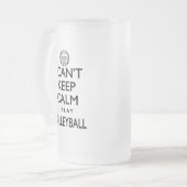 Kan Calm Volleyball niet houden Matglas Bierpul (Voorkant links)