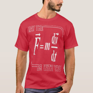 Kan de (F=m dvdt) bij u zijn T-shirt