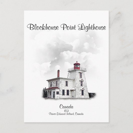 Kan de Lichte Prins Edward Is van het Punt van het Briefkaart (Voorkant)