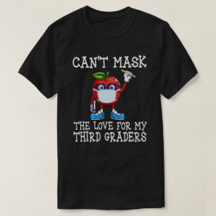 Kan de liefde voor mijn derde docent niet maskeren t-shirt