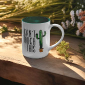 Kan deze Cactus-Mok niet aanraken Tweekleurige Koffiemok
