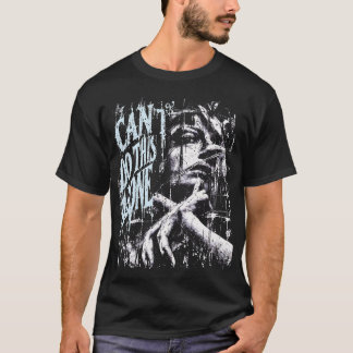 KAN DIT NIET ALLEEN — Blauwe Witte Gotiek T-shirt
