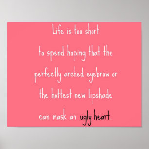 Kan een lelijk hart niet maskeren poster