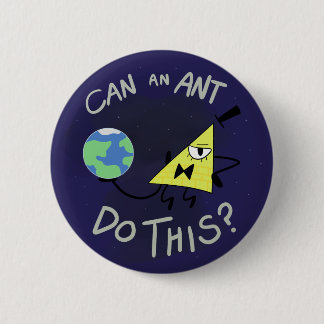 Kan een mier dit doen? ronde button 5,7 cm