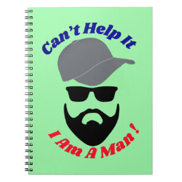 Kan er niets aan doen, ik ben een man! notitieboek