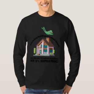 Kan gebouwen in één enkele verbinding springen t-shirt