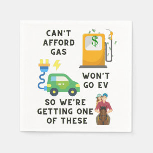 Kan geen benzine of EV betalen, dus koop een paard Servet