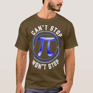 Kan geen einde maken aan de Wiskunde Pi Day Funny T-shirt
