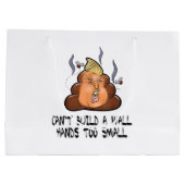 Kan geen muurhanden te kleine grappige antitrommel groot cadeauzakje (Achterkant)