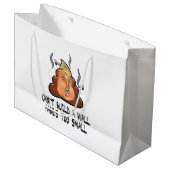 Kan geen muurhanden te kleine grappige antitrommel groot cadeauzakje (Voorkant Gekanteld)