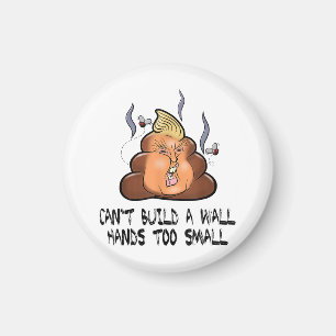 Kan geen muurhanden te kleine grappige antitrommel magneet