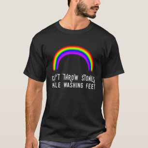 Kan geen stenen gooien tijdens het wassen voeten 1 t-shirt