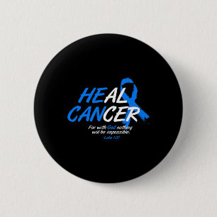 Kan genezen kanker Ataxia Awareness Maand Gift Bla Ronde Button 5,7 Cm