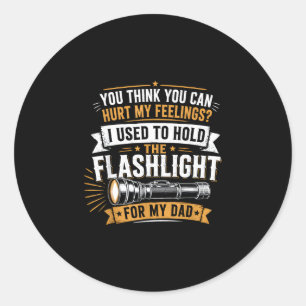 Kan gevoelens niet kwetsen gebruikt om zaklamp gra ronde sticker