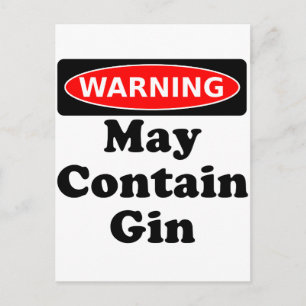 Kan gin bevatten briefkaart