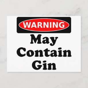 Kan gin bevatten briefkaart