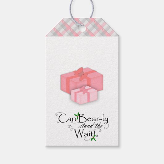 Kan het Beer alleen staan met het cadeauLabel met  (Voorkant)