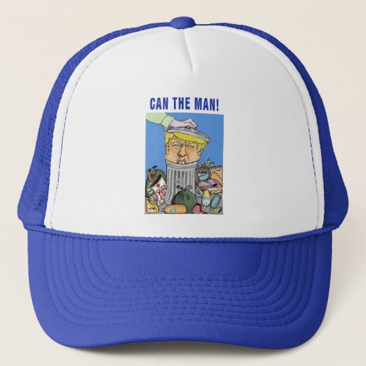 Kan het Man Trucker Hat Pet (Voorkant)