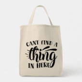 Kan hier niets vinden tote bag (Achterkant)