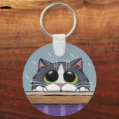 Kan ik binnenkomen? v.2 - Kat Sleutelhanger (Voorkant)