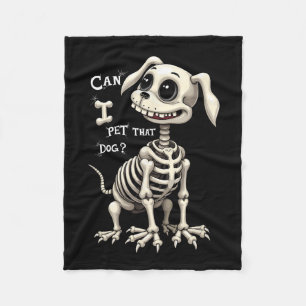 Kan ik dat hondenskelet Halloween-geschenken geven Fleece Deken