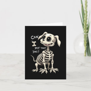 Kan ik dat hondenskelet Halloween-geschenken geven Kaart