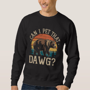 Kan ik die hond aaien Berenmeme Kamperen Wandelen Trui