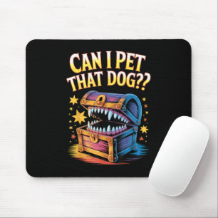 Kan ik die hond aaien? Grappig cadeau voor ontwerp Muismat