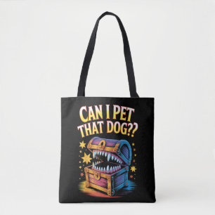 Kan ik die hond aaien? Grappig cadeau voor tafelbl Draagtas