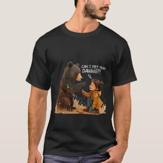 Kan ik die hond aaien Pet Dog Meme Grappig T-shirt