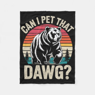 Kan ik die hond aaien Wandelaar Dierenliefhebber G Fleece Deken