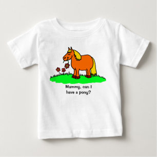 Kan ik een pony hebben Cute Cartoon