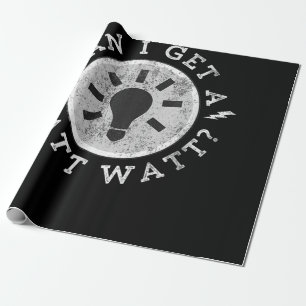 Kan ik een watt-grappige overlopers van een elektr cadeaupapier