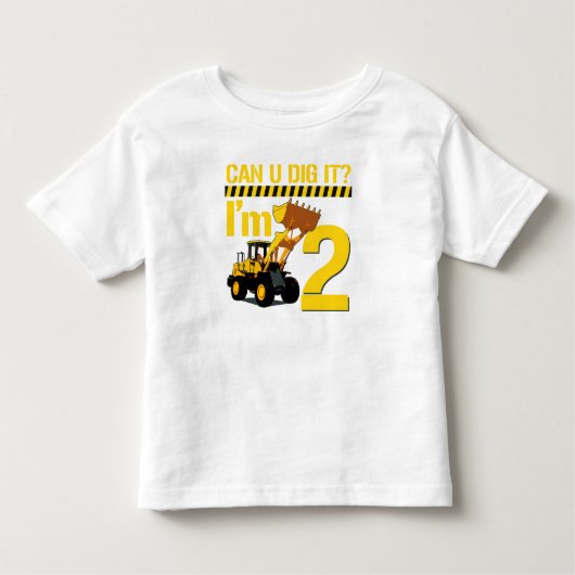 Kan ik het graven? Ik ben 2 Kinder Shirts (Voorkant)