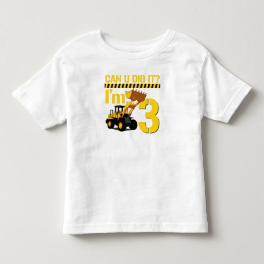 Kan ik het graven? Ik ben 3 Kinder Shirts (Voorkant)