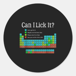 Kan ik het leuk vinden terug naar school periodiek ronde sticker