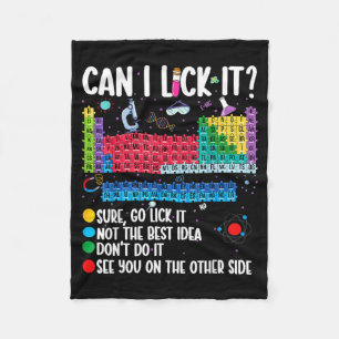 Kan ik het oplikken Periodiek systeem Funny Scienc Fleece Deken