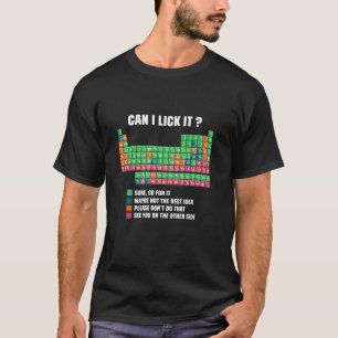 Kan ik het Periodiek Systeem Jongens Meisjes Kinde T-shirt
