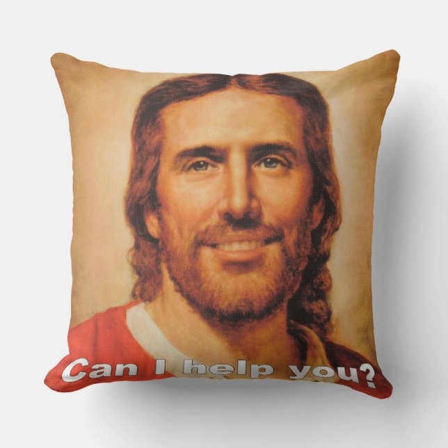 Kan ik je helpen? kussen (Voorkant)