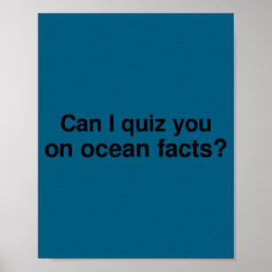 Kan ik je over oceaanfeiten ondervragen poster