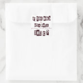 Kan je de C horen? Vierkante Sticker (Tas)